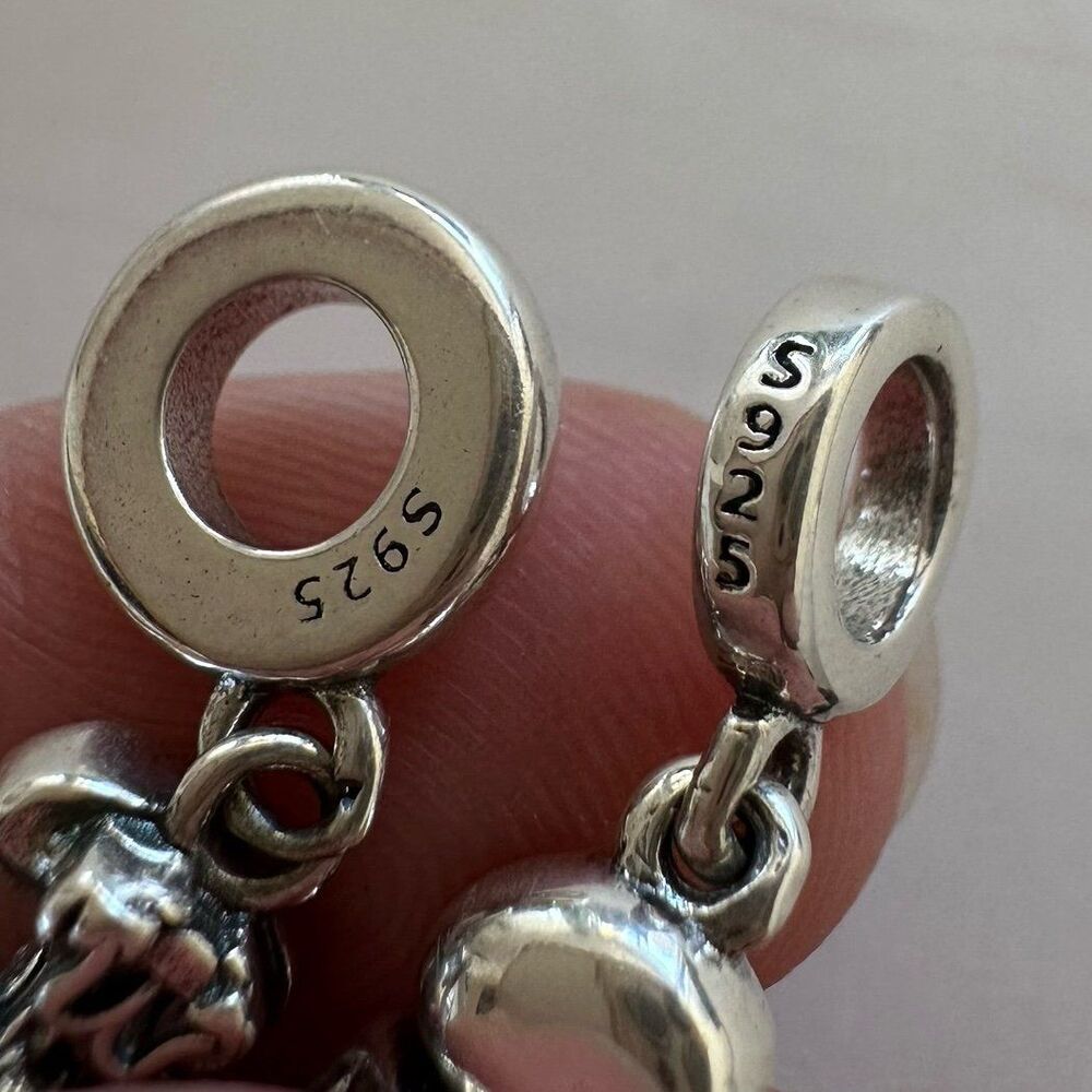 2 NWOT Wall-E & Eva Pixar x Pandora FIT Silver Charms - Picture 4 of 12